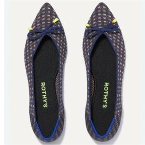 Rothy's The Bow Point Evening Metallic Flat